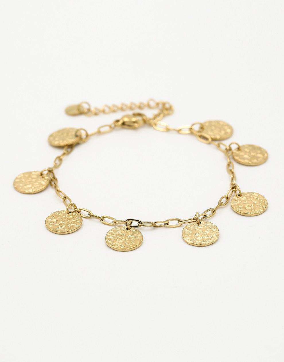 Armband muntjes goudkleurig