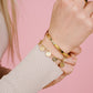 Bracelet with gold-colored coins