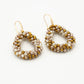 Champagne drop earrings
