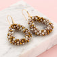 Champagne drop earrings