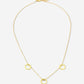 Ketting hartjes munten goudkleurig