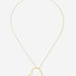 Ketting groot hart goudkleurig