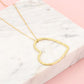 Ketting groot hart goudkleurig