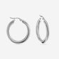 Triple earrings 30mm silver-colored