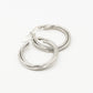 Triple earrings 30mm silver-colored