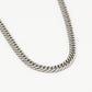 Groffe schakelketting zilverkleurig