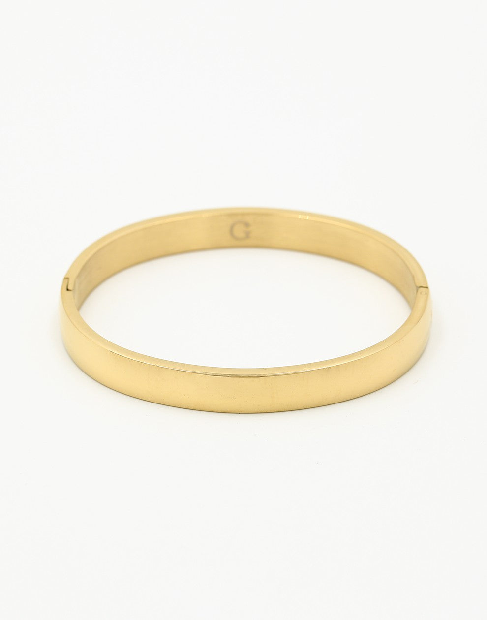 Massives Armband, goldfarben