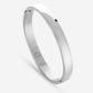 Chunky bangle zilverkleurig