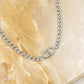 Schakelketting met symbool zilverkleurig