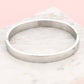 Chunky bangle zilverkleurig