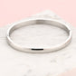Bangle breed zilverkleurig