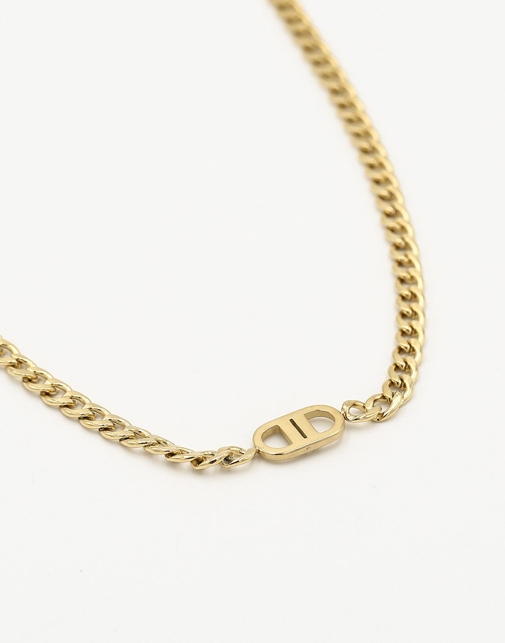Schakelketting met symbool goudkleurig