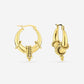 tribal hoops goudkleurig