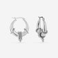 tribal hoops zilverkleurig