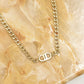 Schakelketting met symbool goudkleurig