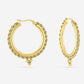 Hoops bali tribal goudkleurig