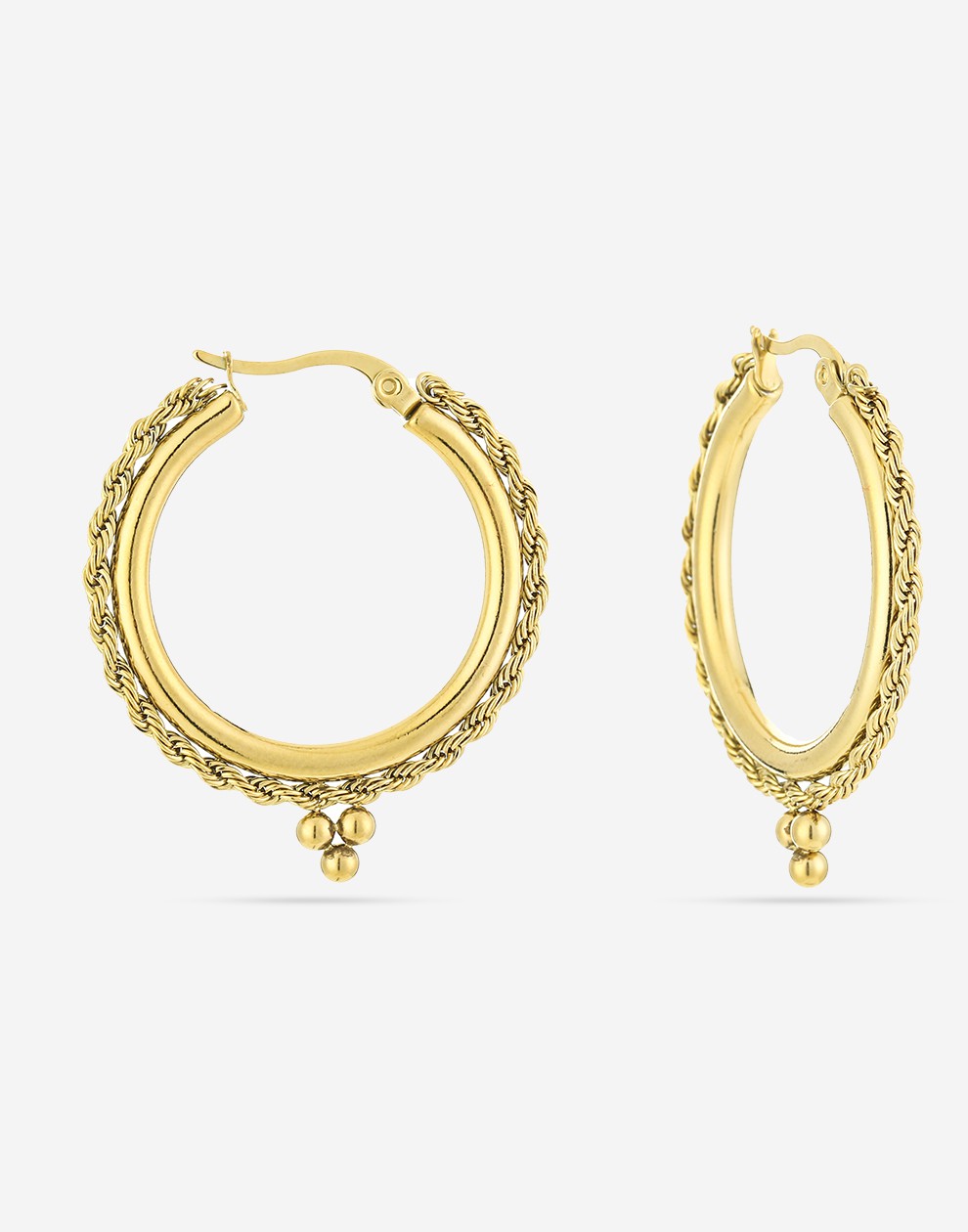 Hoops bali tribal goudkleurig