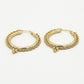 Hoops bali tribal goudkleurig