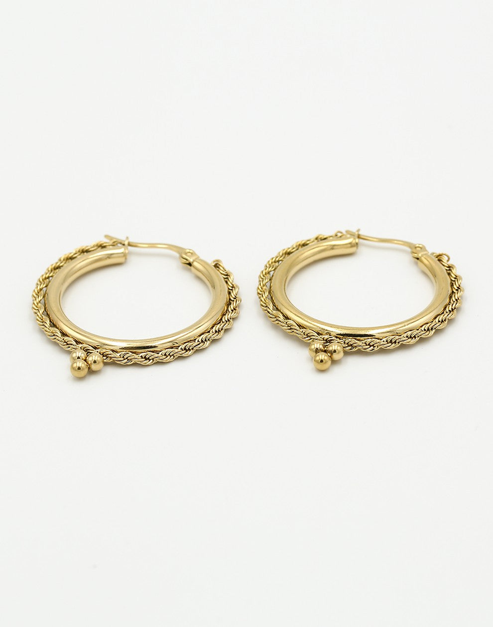 Hoops bali tribal goudkleurig