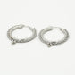 Hoops bali tribal zilverkleurig