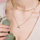 Pistool ketting goudkleurig