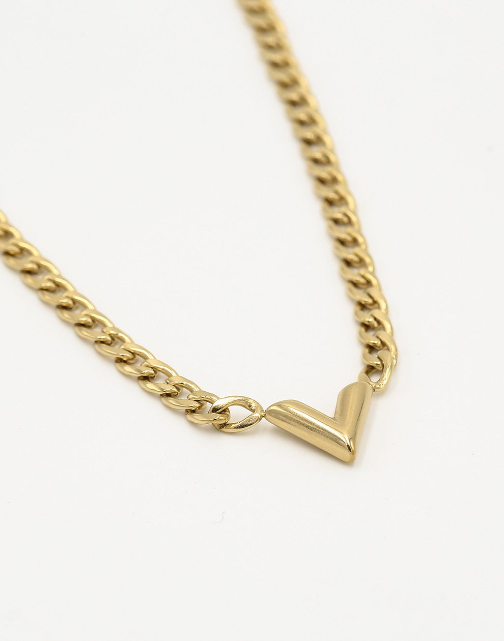 Schakelketting v goudkleurig grof