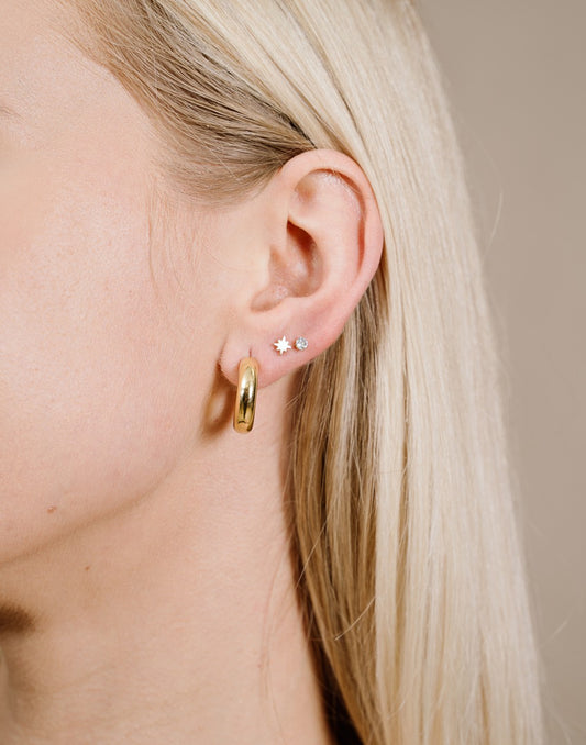 Studs morningstar goudkleurig