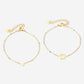 vriendschap sieraden armband love goudkleurig