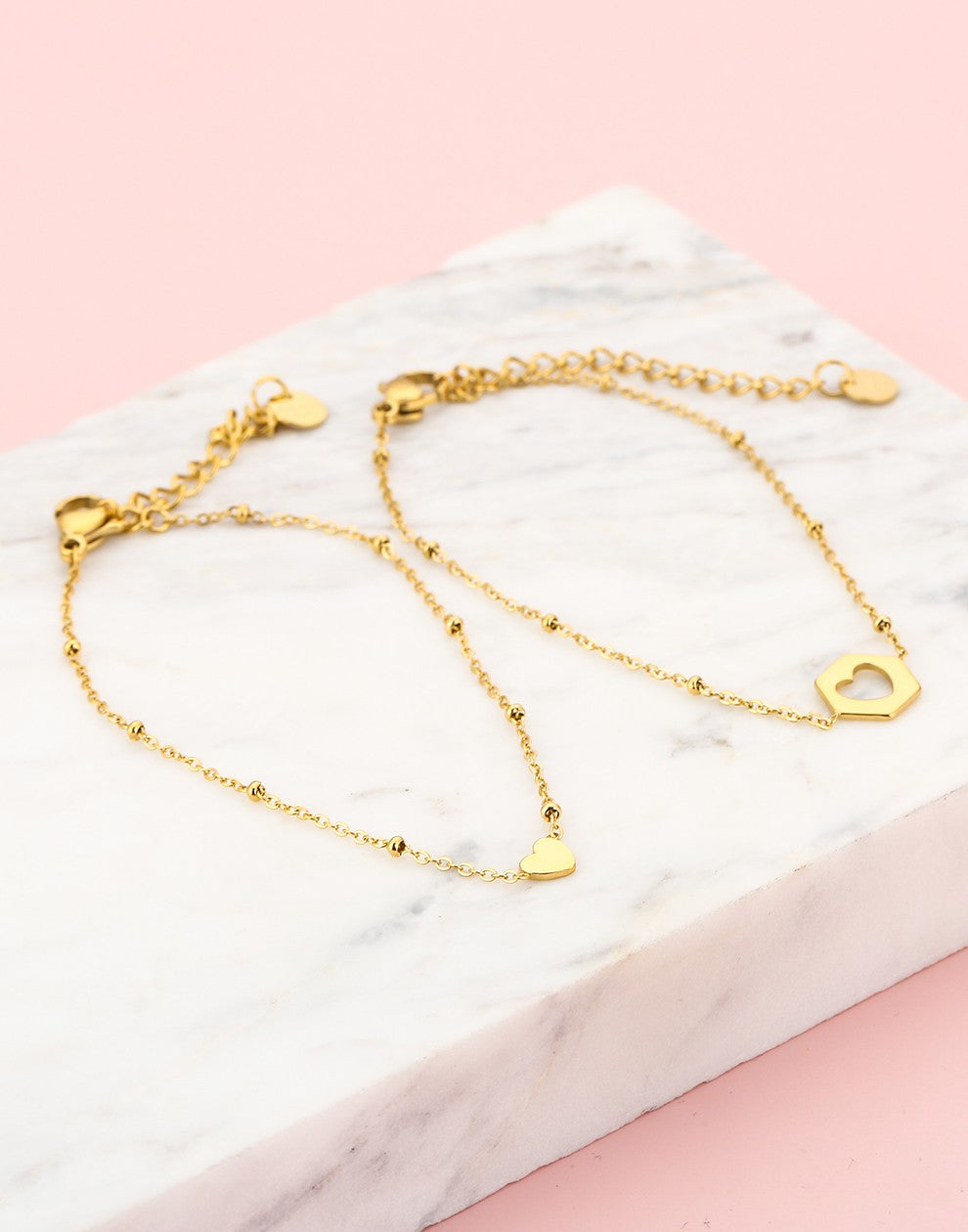 vriendschap sieraden armband love goudkleurig
