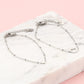 vriendschap sieraden armband love zilverkleurig