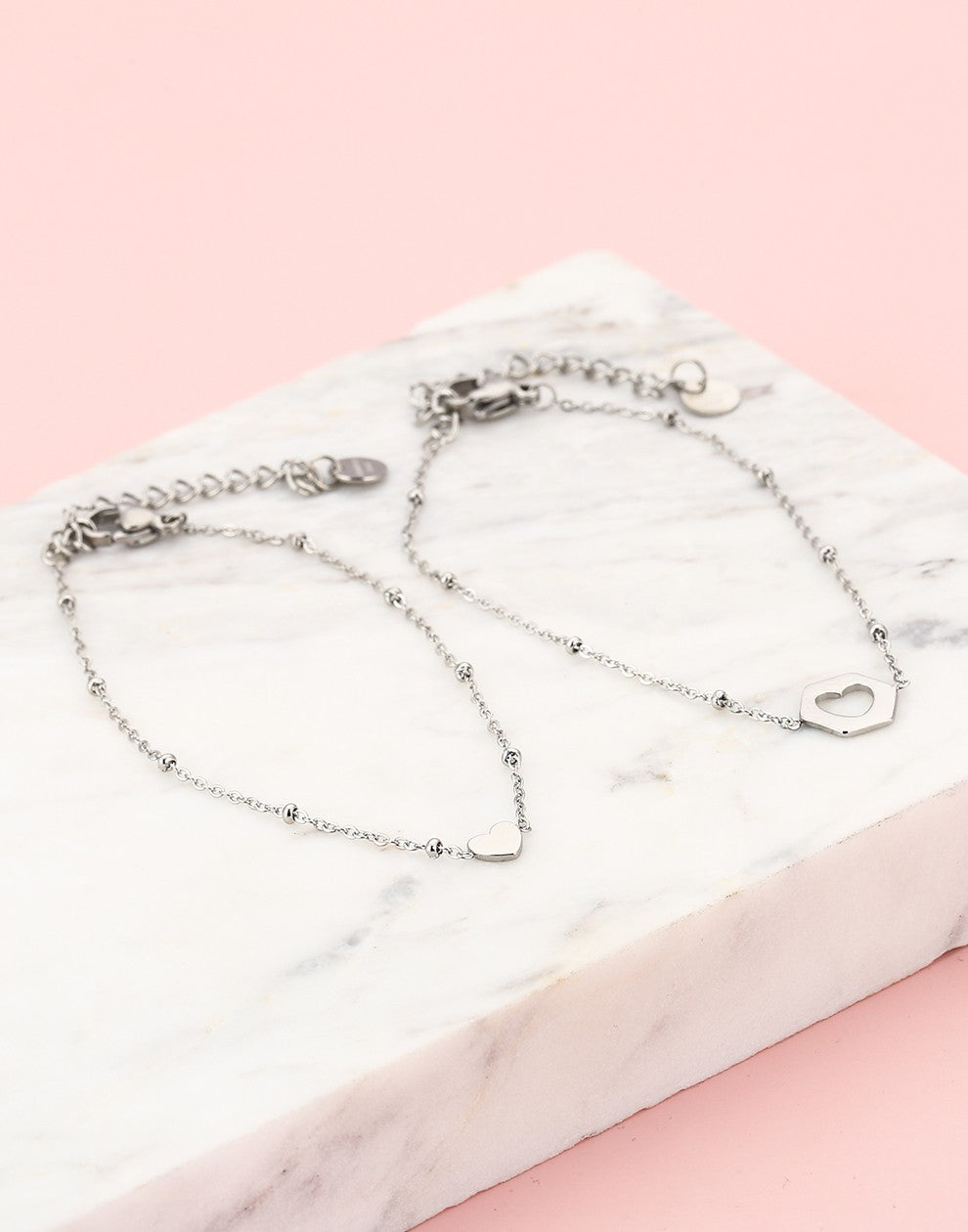 vriendschap sieraden armband love zilverkleurig