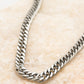 Groffe schakelketting zilverkleurig