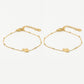 Friendship bracelet love goudkleurig