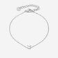 armband met steentje zilverkleurig