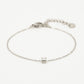armband met steentje zilverkleurig