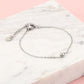 armband met steentje zilverkleurig