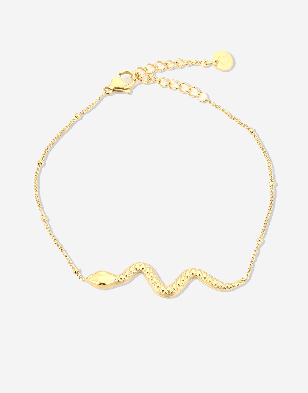 Armband slang goudkleurig