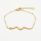 Armband slang goudkleurig
