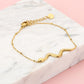 Armband slang goudkleurig