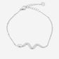 Armband slang zilverkleurig