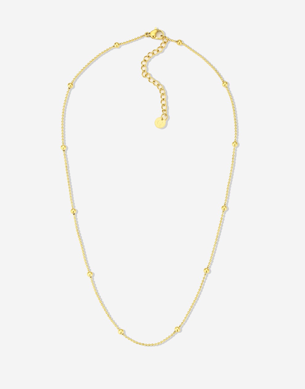 goudkleurigen bolletjes ketting