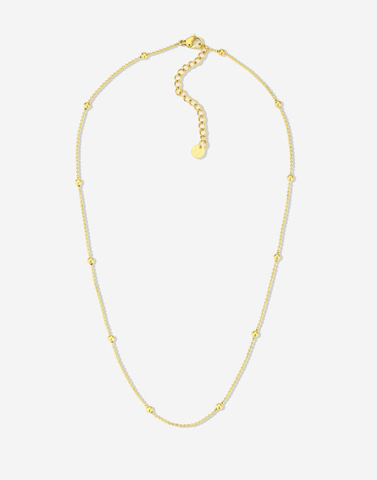 goudkleurigen bolletjes ketting