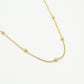 goudkleurigen bolletjes ketting