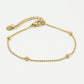 goudkleurigen bolletjes armband