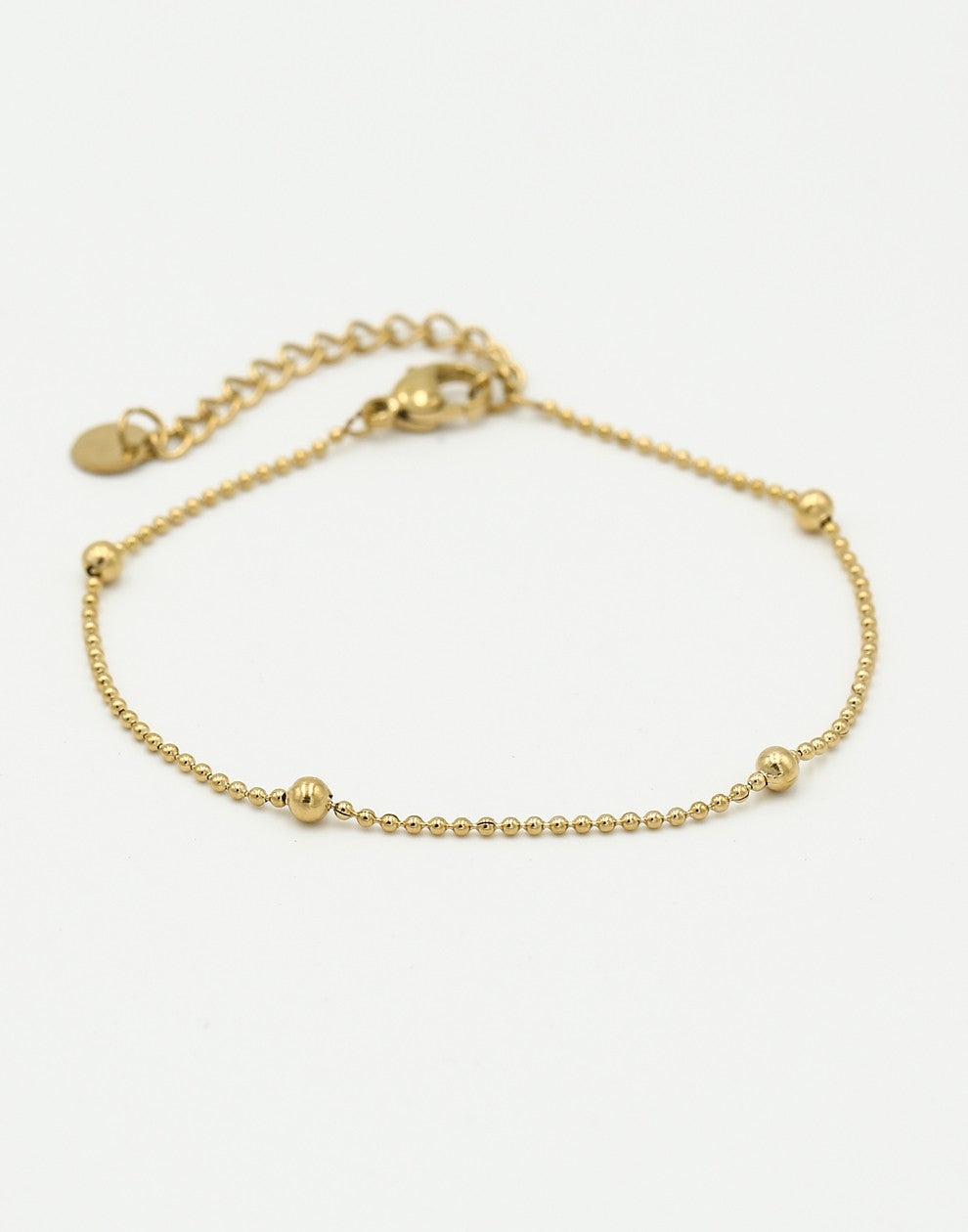 goudkleurigen bolletjes armband