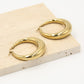 Oorringen chunky hoops goudkleurig