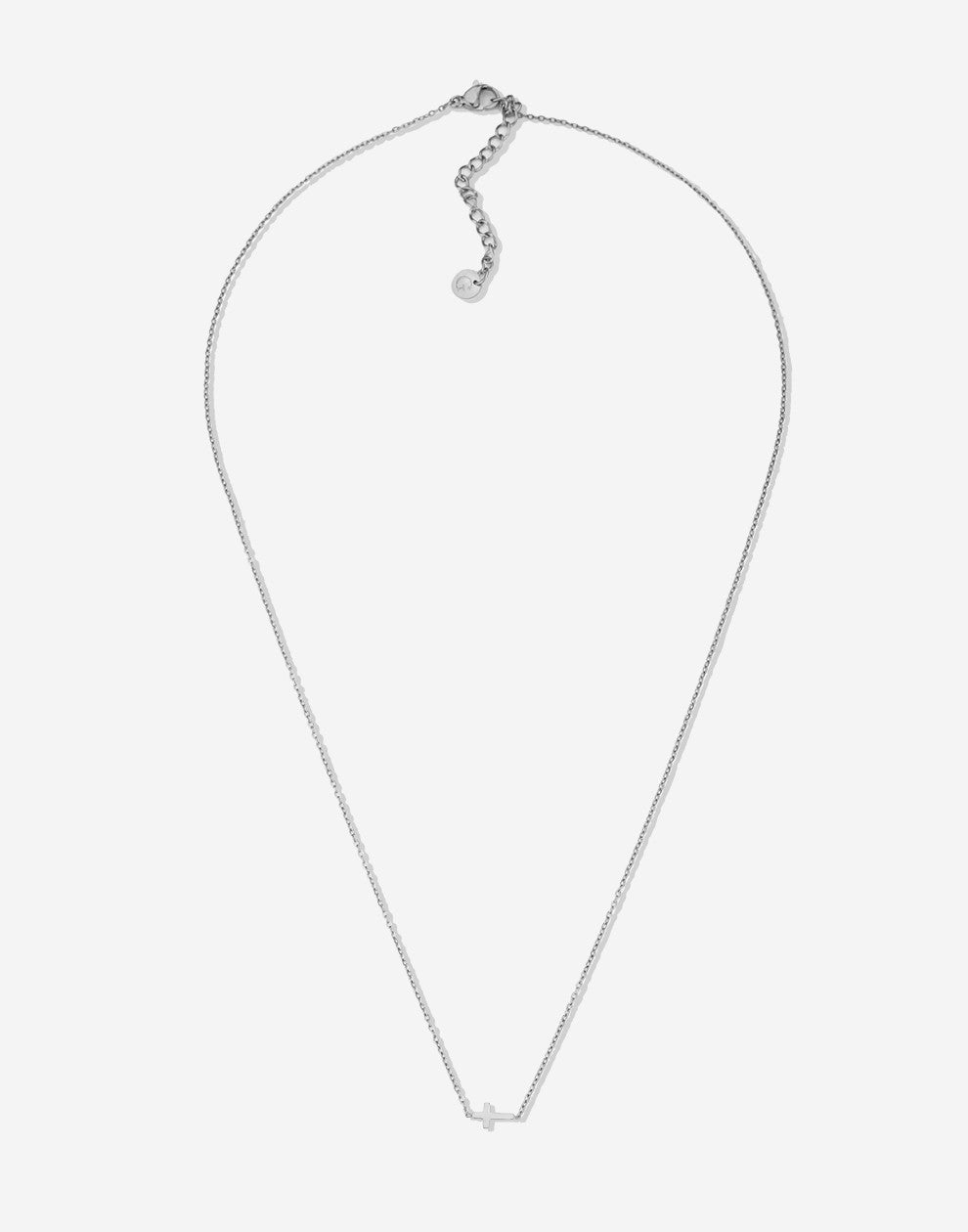Ketting kruisje zilverkleurig