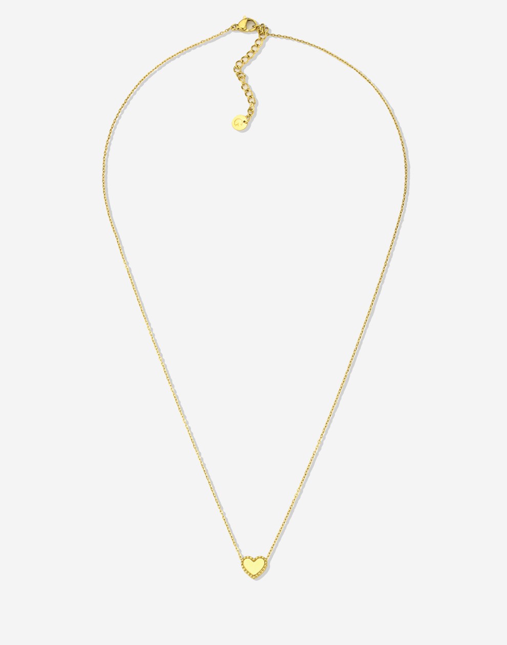 necklace vintage heart gold-colored