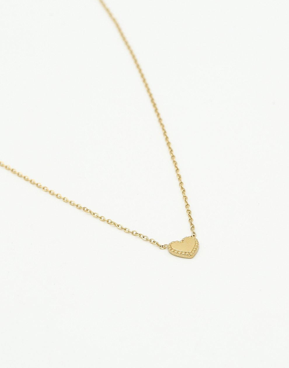 ketting vintage hartje goudkleurig