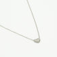 necklace vintage heart silver-colored